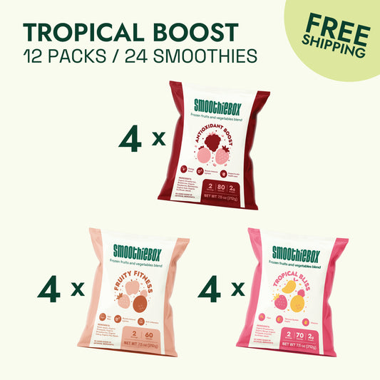 Tropical Boost Box (12 packs / 24 smoothies)